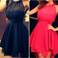 Vestido Runway 2014 Maxi Lolita, Negro y Rojo
