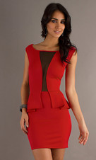 Vestido Ceñido, Varios Colores Escote, Diseño