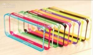 Bumper Cover Case para iPhone 5, 5s, 4, 4s, Ultra Slim, Delgado, Varios Colores