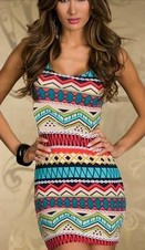 Vestido Mujer Aztec Modelo 2014 Colores